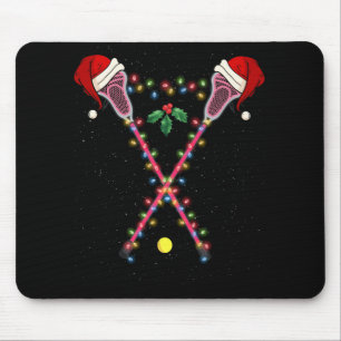 Lacrosse Santa Hat Kerstmis Sport Muismat
