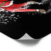 Lacrosse Santa kerstkool Lax Sport Ugly X-Mas Poster (Hoek)