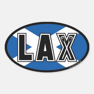 Lacrosse Schotland Lax Vlag Ovale Sticker