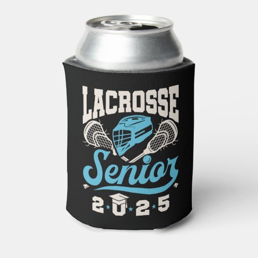 Lacrosse Senior Klasse van het Afstuderen 2025 Blikjeskoeler (Blikje Achterkant)