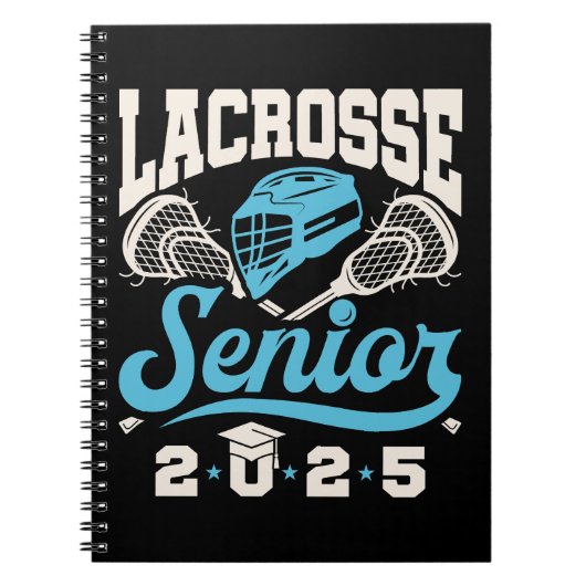 Lacrosse Senior Klasse van het Afstuderen 2025 Notitieboek (Voorkant)