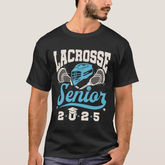 Lacrosse Senior Klasse van het Afstuderen 2025 T-shirt (Voorkant)