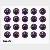 Lacrosse Senior Night Afstuderen Ronde Sticker (Vel)