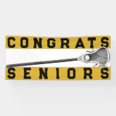 Lacrosse Senior Night Gold Banner (Horizontaal)