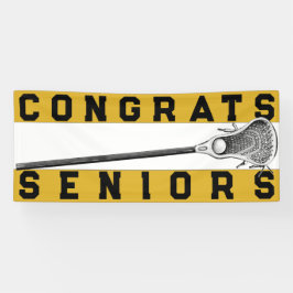 Lacrosse Senior Night Gold Banner