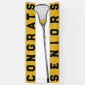 Lacrosse Senior Night Gold Banner (Verticaal)