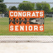 Lacrosse Senior Night Oranje Banner (Insitu)