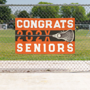 Lacrosse Senior Night Oranje Banner