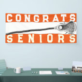 Lacrosse Senior Night Oranje Banner (Beurs)