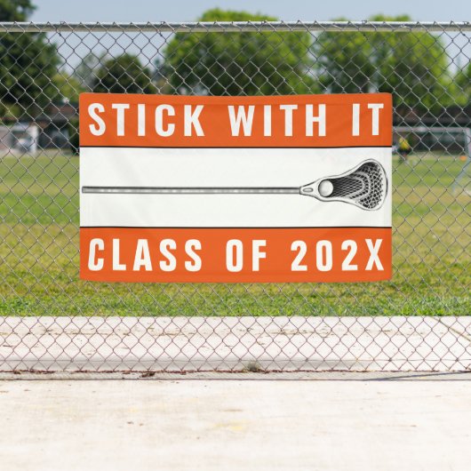 Lacrosse Senior Night Oranje Spandoek (Insitu)