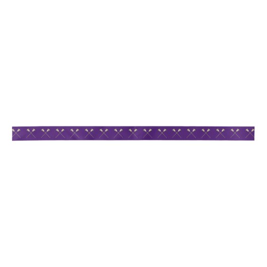 Lacrosse Senior Night Satijnen Lint (Voorkant)