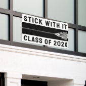 Lacrosse Senior Night Spandoek (Buitenkant Gebouw)