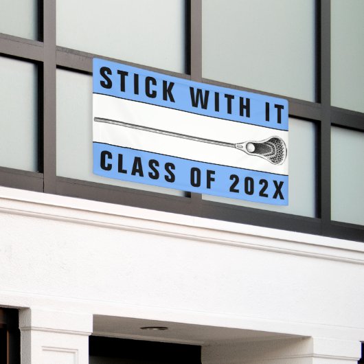 Lacrosse Senior Night Spandoek (Buitenkant Gebouw)