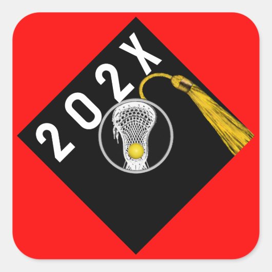 Lacrosse Senior Night Vierkante Sticker (Voorkant)