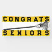 Lacrosse Senior Night Yellow Banner (Horizontaal)