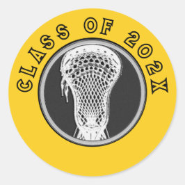 Lacrosse Seniors Classic Round Sticker