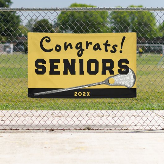 Lacrosse Seniors Gold Banner (Insitu)