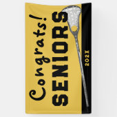 Lacrosse Seniors Gold Banner (Verticaal)
