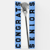 Lacrosse Seniors Light Blue Banner (Verticaal)