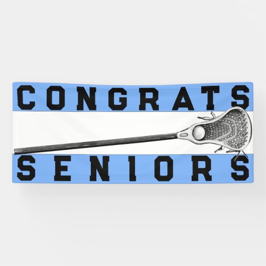 Lacrosse Seniors Light Blue Banner (Horizontaal)