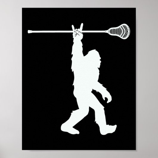 Lacrosse-shirt  Lax Bigfoot Sasquatch Jeugd Poster (Voorkant)
