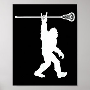 Lacrosse-shirt vintage lax bigfoot sasquatch jeugd poster