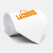 Lacrosse Sinaasappel Stropdas (Opgerold)