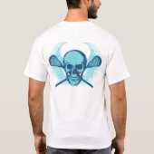 Lacrosse Skull - Blue T-shirt (Achterkant)