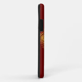 Lacrosse Skull iphone 5 hoesje - Rood (Achterkant/rechts)