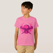 Lacrosse Skull - Paars T-shirt (Voorkant volledig)