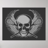 Lacrosse Skull poster (Voorkant)