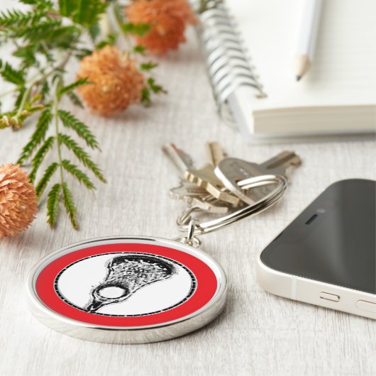 Lacrosse Sleutelhanger (Zijkant)