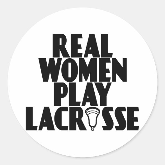 Lacrosse Smack RealWoMen zwart Sticker (Voorkant)