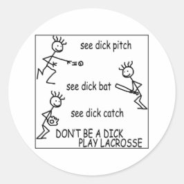 Lacrosse Smack SeeDick Sticker