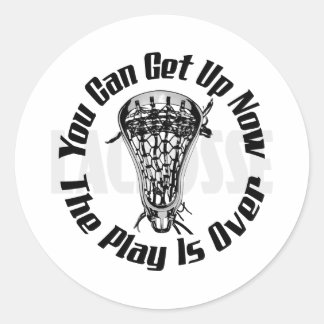Lacrosse Smack Speelt Over Bak Sticker
