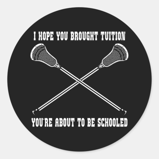 Lacrosse Smack Tuition Sticker (Voorkant)