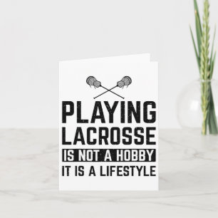 Lacrosse spelen is geen baan kaart