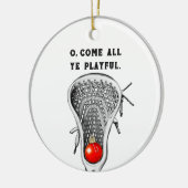 Lacrosse Speler Aandenken Keramisch Ornament (Links)