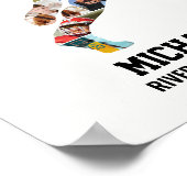 Lacrosse Speler Aangepaste Sport Foto Collage Poster (Hoek)