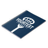 Lacrosse Speler AANGEPASTE TEKST Team Mesh Sport S Notitieboek (Linkerzijde)