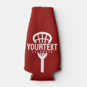 Lacrosse Speler Aangepaste Tekst Team Mesh Sportst Flesjeskoeler (Voorkant)