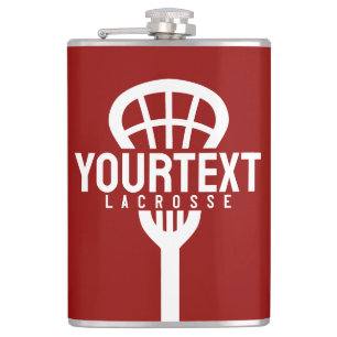 Lacrosse Speler Aangepaste tekst Team Mesh Sportst Heupfles