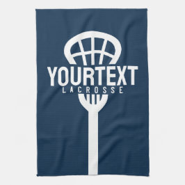 Lacrosse Speler Aangepaste Tekst Team Mesh Sportst Theedoek