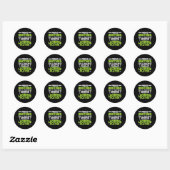 Lacrosse speler coach broer ronde sticker (Vel)