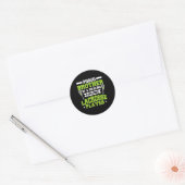 Lacrosse speler coach broer ronde sticker (Envelop)