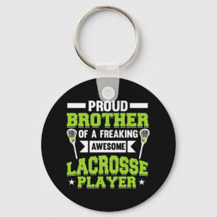 Lacrosse speler coach broer sleutelhanger