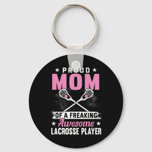 Lacrosse speler coach moeder sleutelhanger