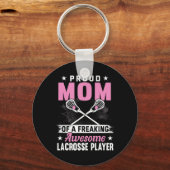 Lacrosse speler coach moeder sleutelhanger (Voorkant)