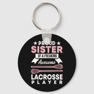 Lacrosse speler coach zus 1 sleutelhanger