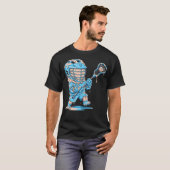 Lacrosse Speler Drip Ijs Drip T-shirt (Voorkant volledig)